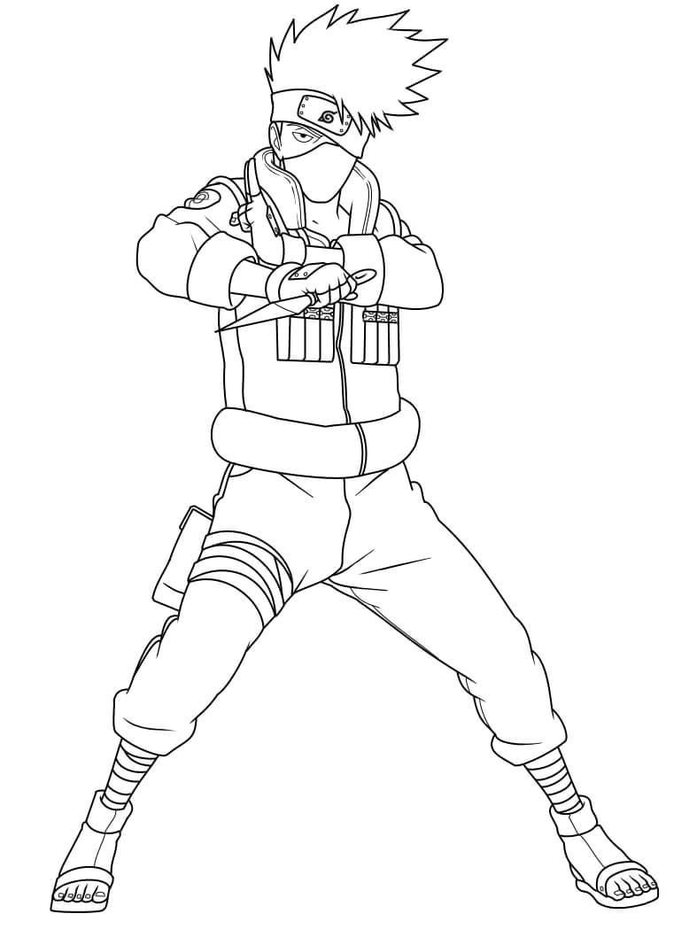 Desenho deIncrível Hatake Kakashi 1 para colorir