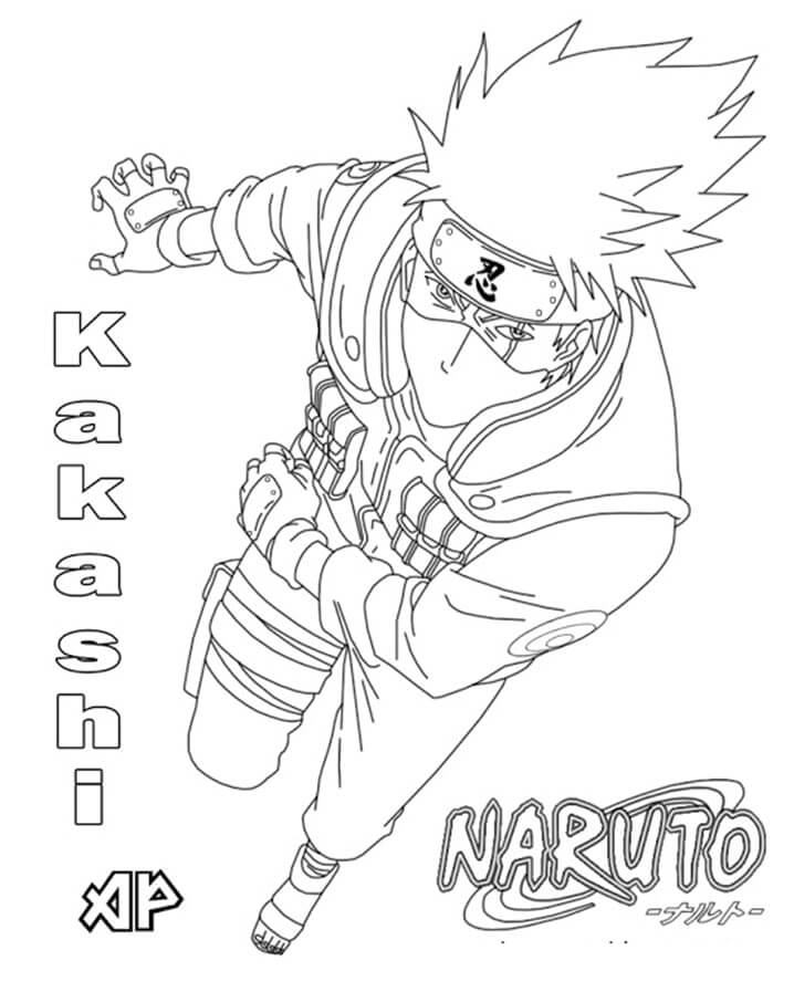 Desenho deIncrível Hatake Kakashi 4 para colorir