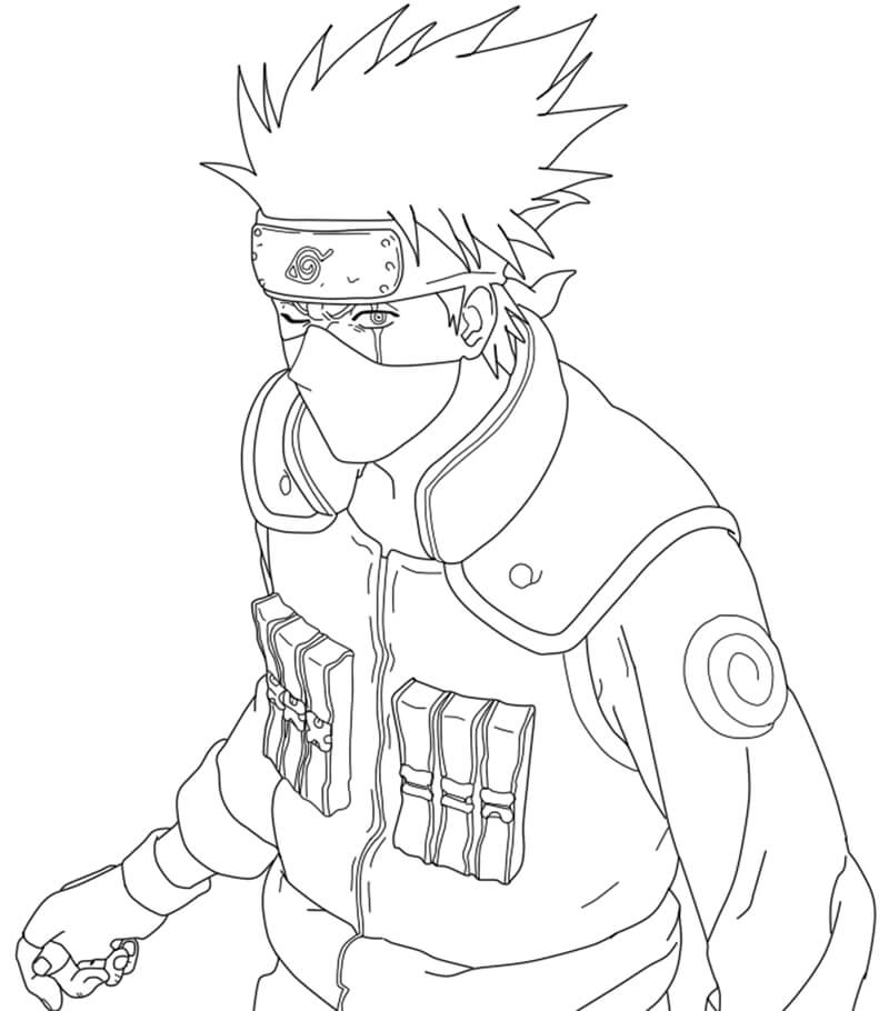 Desenho deIncrível Hatake Kakashi 5 para colorir