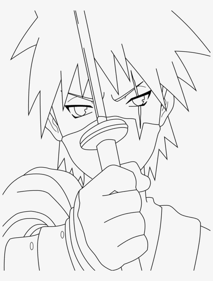 Desenho deIncrível Hatake Kakashi para colorir