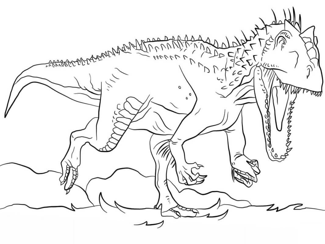 Desenho deIndominus Rex para colorir