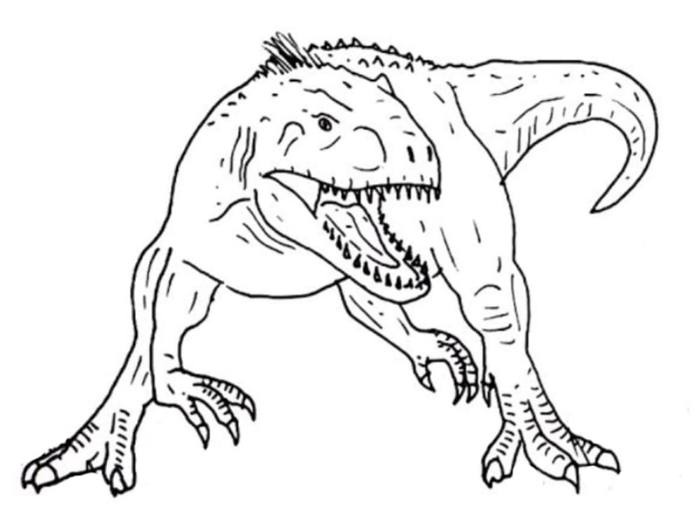 Desenho deIndoraptor 10 para colorir