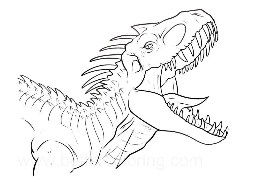 Desenho deIndoraptor 11 para colorir