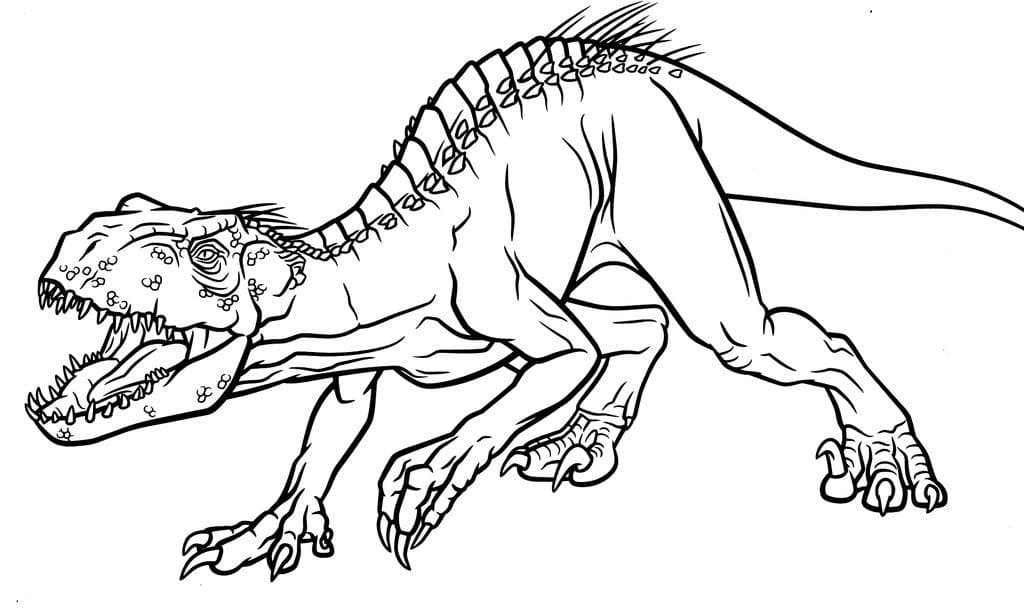 Desenho deIndoraptor 2 para colorir