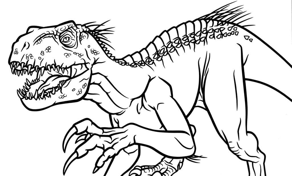 Desenho deIndoraptor 4 para colorir