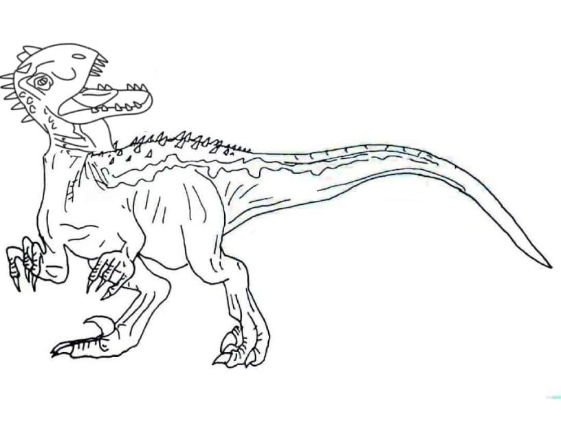 Desenho deIndoraptor 7 para colorir