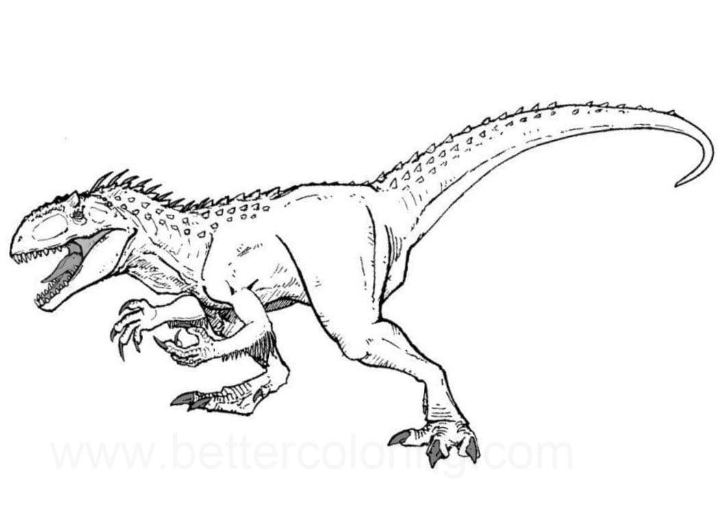 Desenho deIndoraptor 9 para colorir