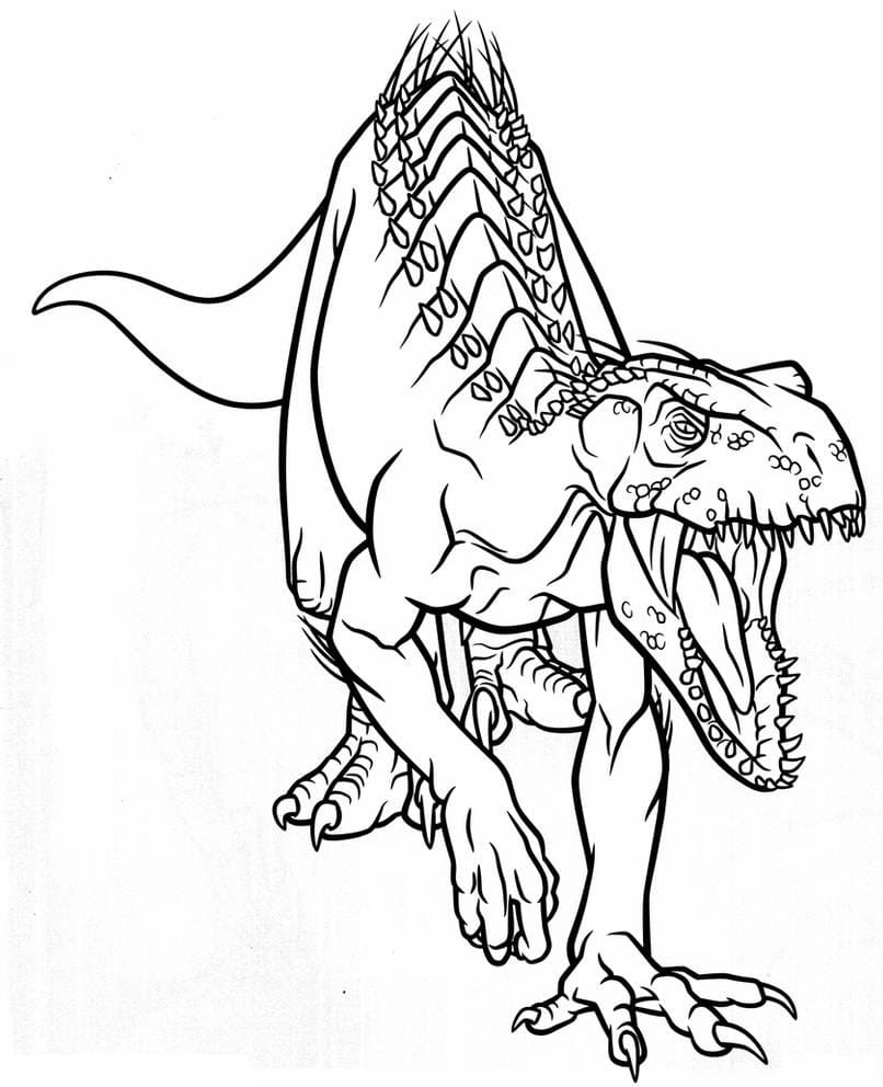 Desenho deIndoraptor para colorir