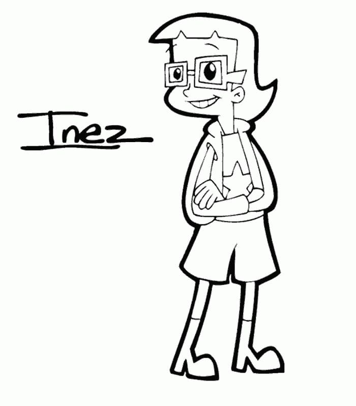 Desenho deInez Cyberchase para colorir