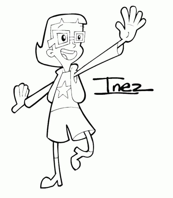 Desenho deInez de Cyberchase para colorir