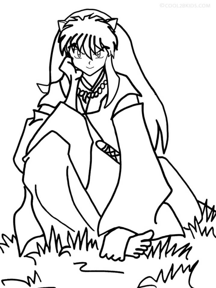 Desenho deInuyasha 7 para colorir