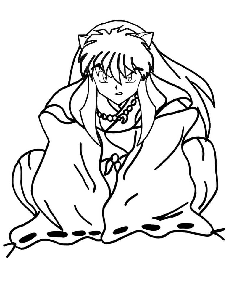 Desenho deInuyasha 8 para colorir