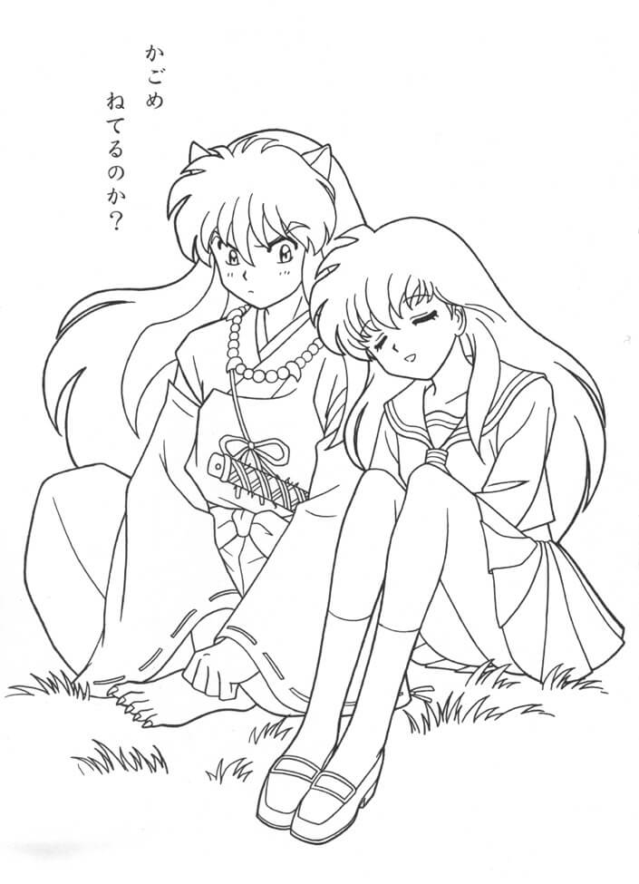 Desenho deInuyasha 9 para colorir