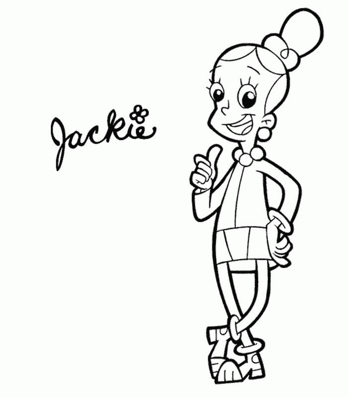 Desenho deJackie de Cyberchase para colorir