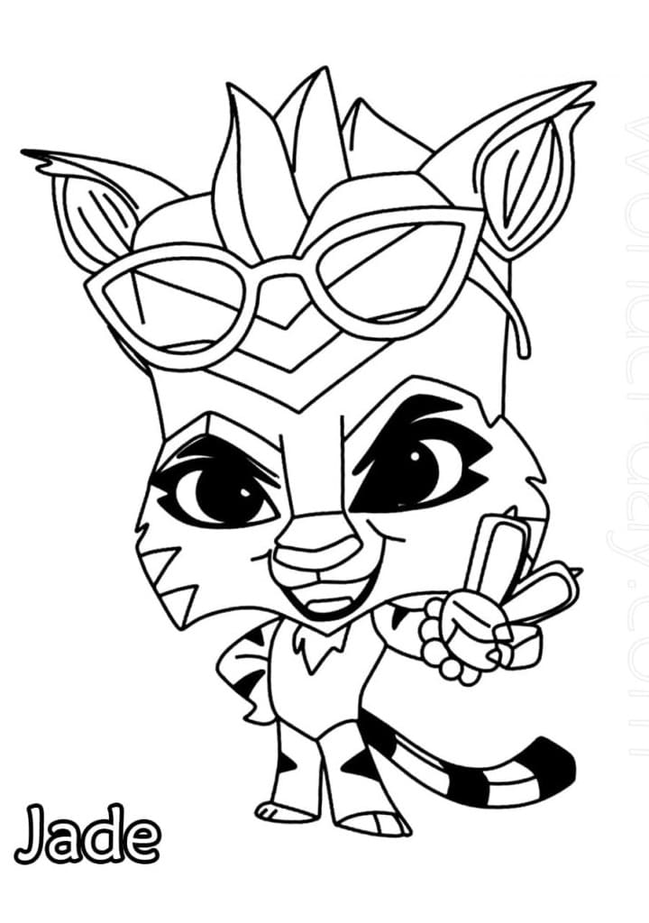 Desenho deJade Zooba para colorir