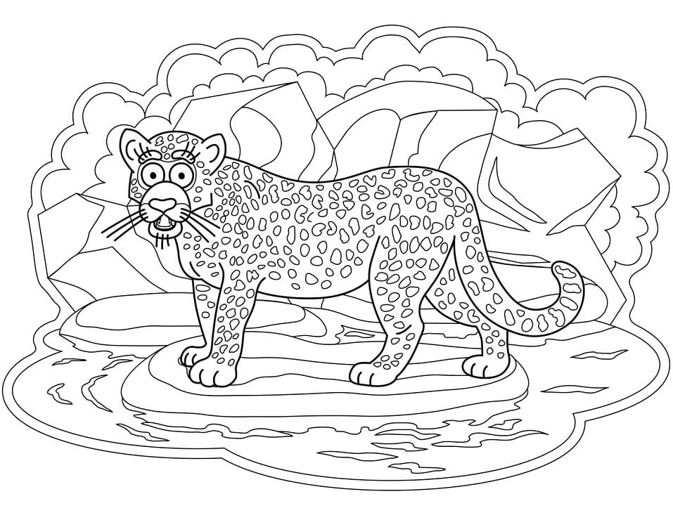 Desenho deJaguar Selvagem 1 para colorir