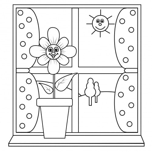 Desenho deJanela 10 para colorir