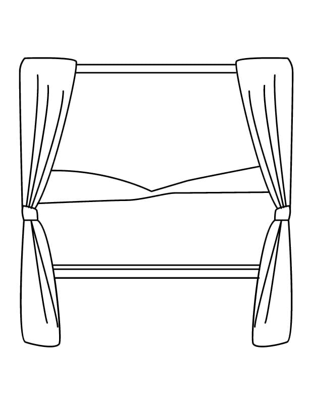 Desenhos de Janela para colorir