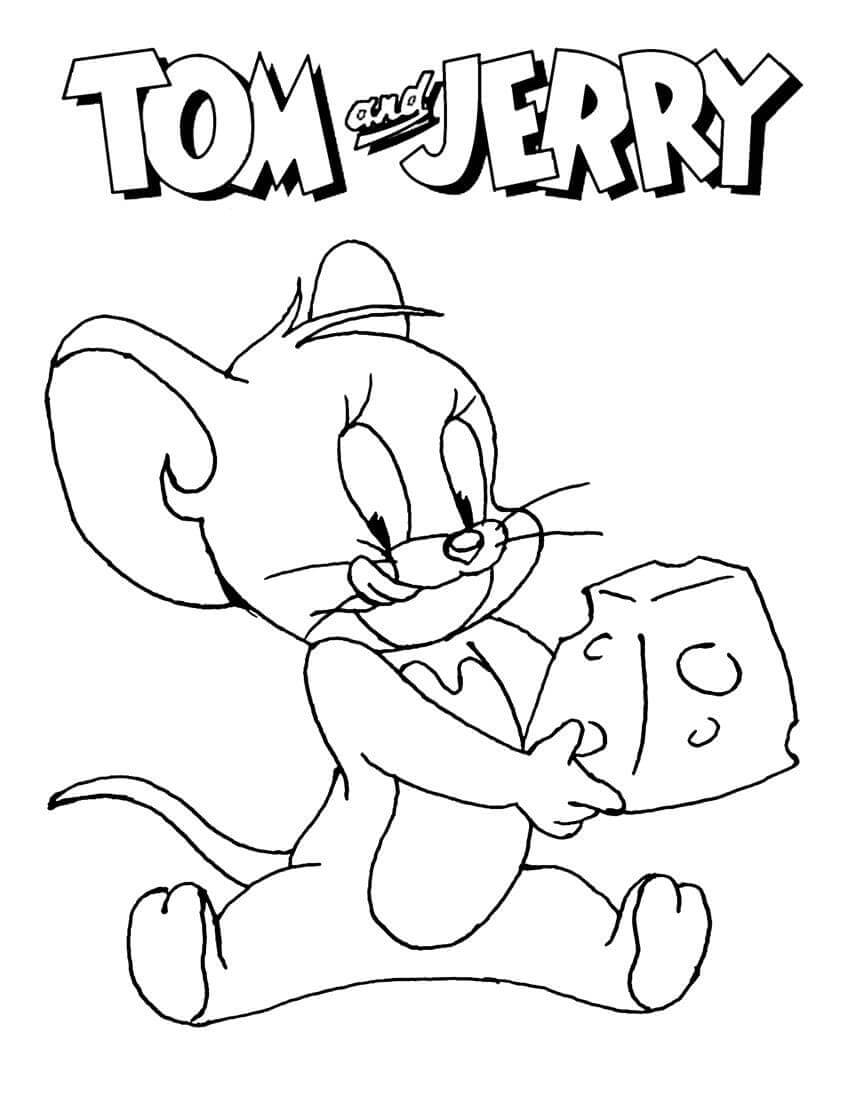 Desenho de Jerry Engraçado 1 para colorir