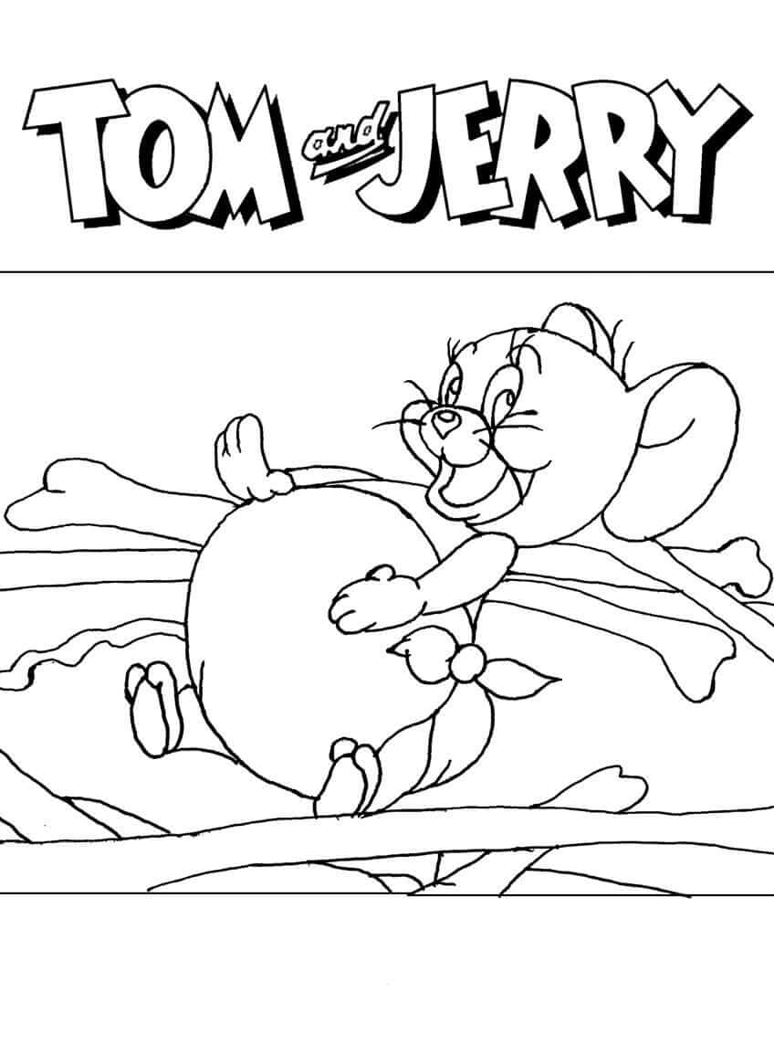 Desenho de Jerry Engraçado 2 para colorir