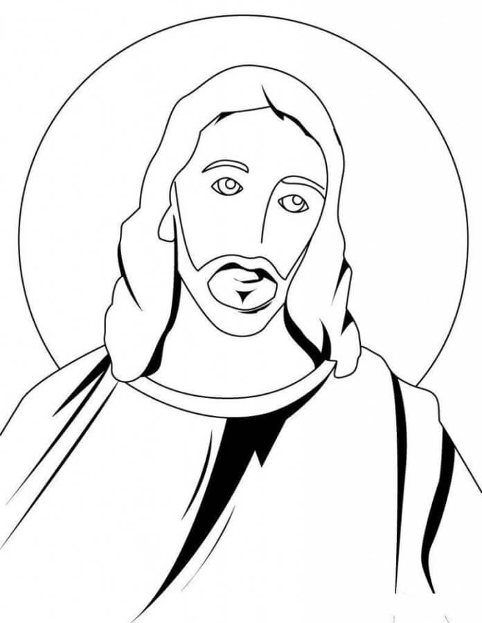 Desenho deJesus 7 para colorir