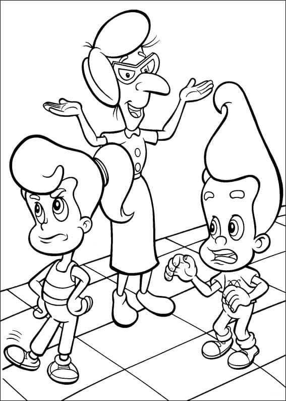 Desenho deJimmy Neutron 5 para colorir