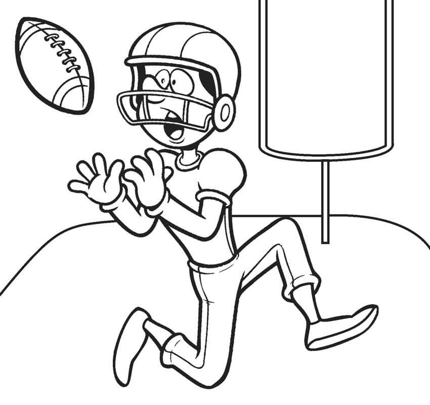 Desenho deJogador de Futebol Americano 3 para colorir