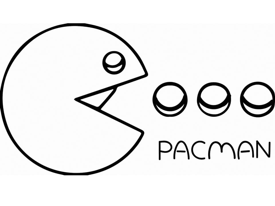 Desenho deJogo Pacman 2 para colorir