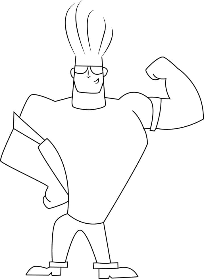 Desenho deJohnny Bravo 1 para colorir