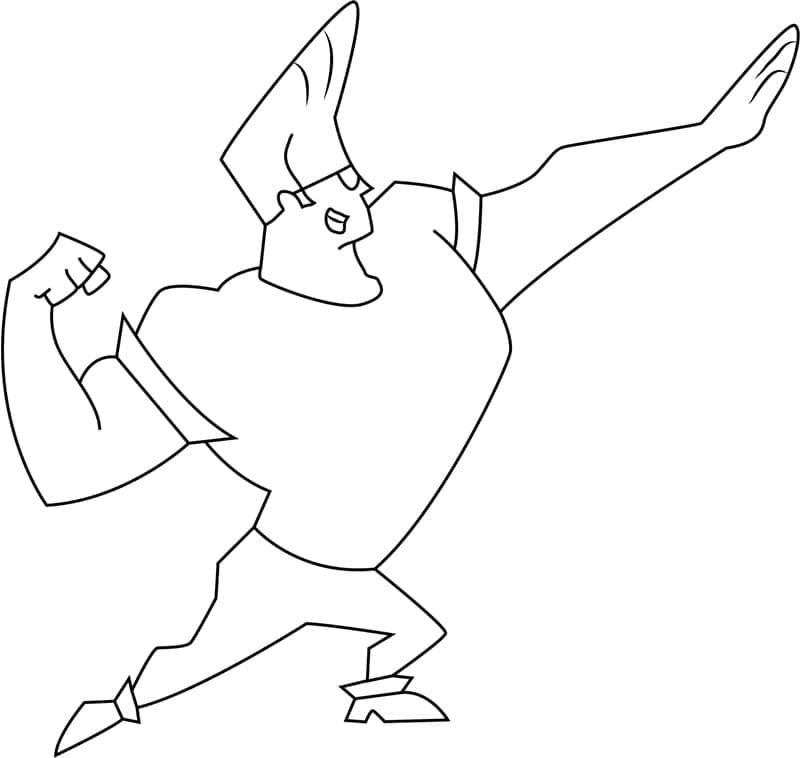 Desenho deJohnny Bravo 10 para colorir