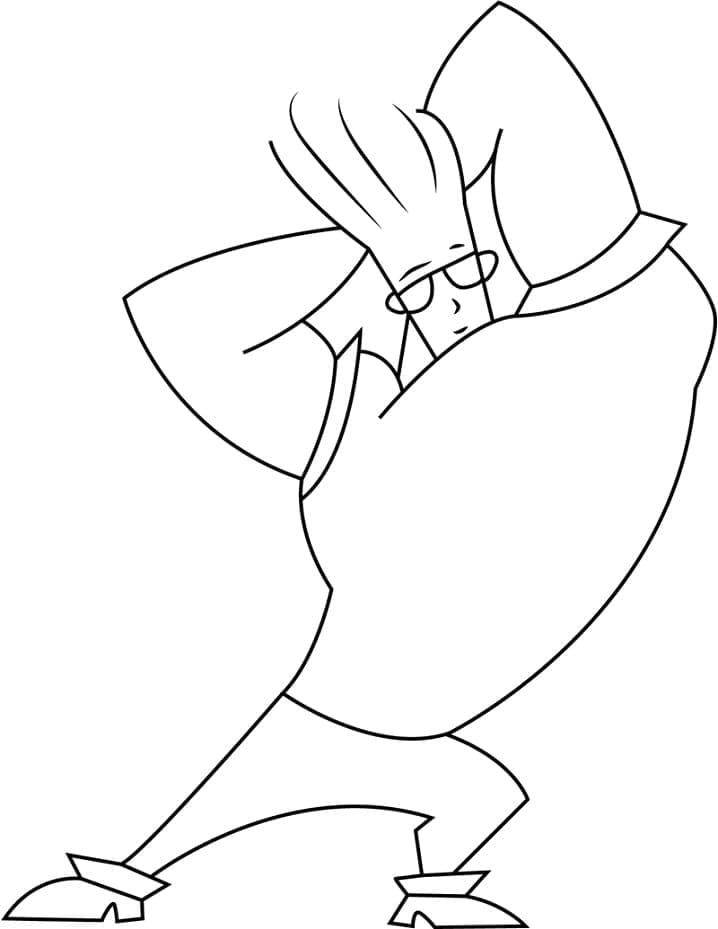 Desenho deJohnny Bravo 11 para colorir