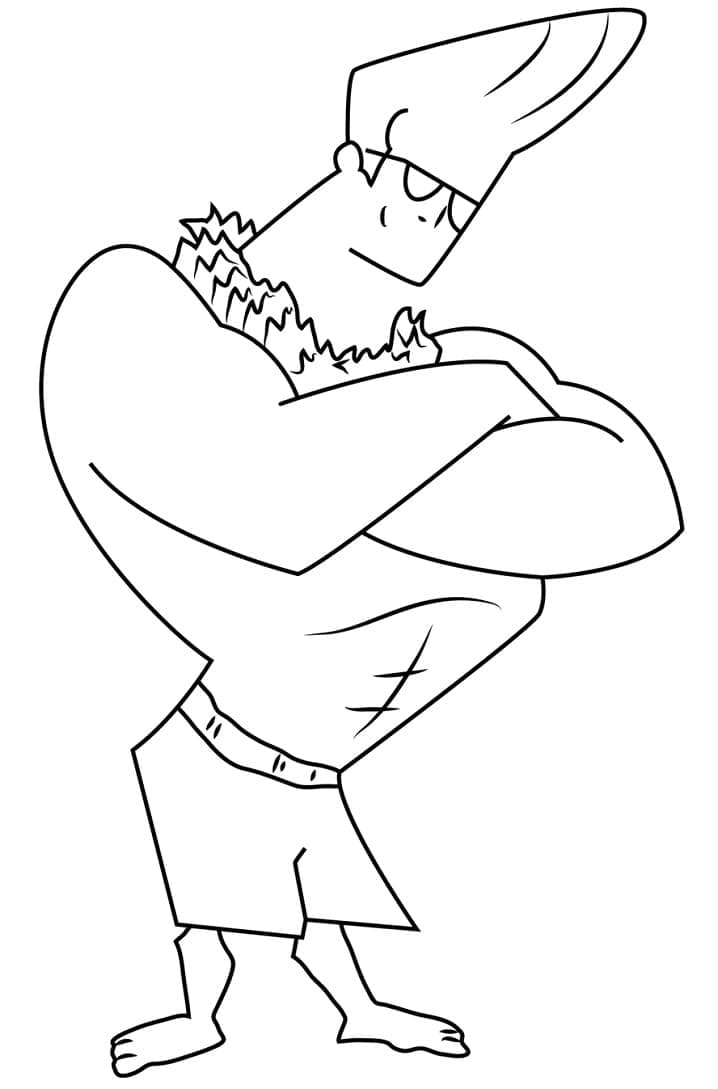 Desenho deJohnny Bravo 12 para colorir