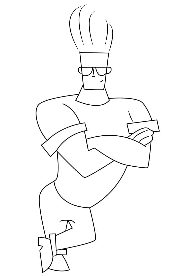 Desenho deJohnny Bravo 14 para colorir