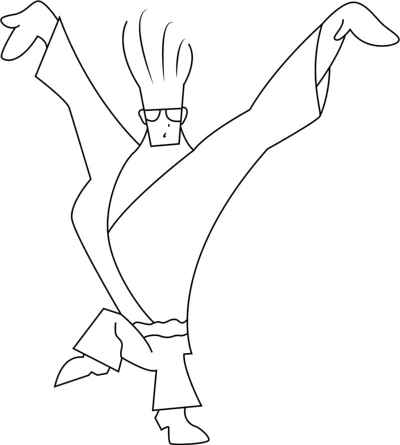 Desenho deJohnny Bravo 15 para colorir