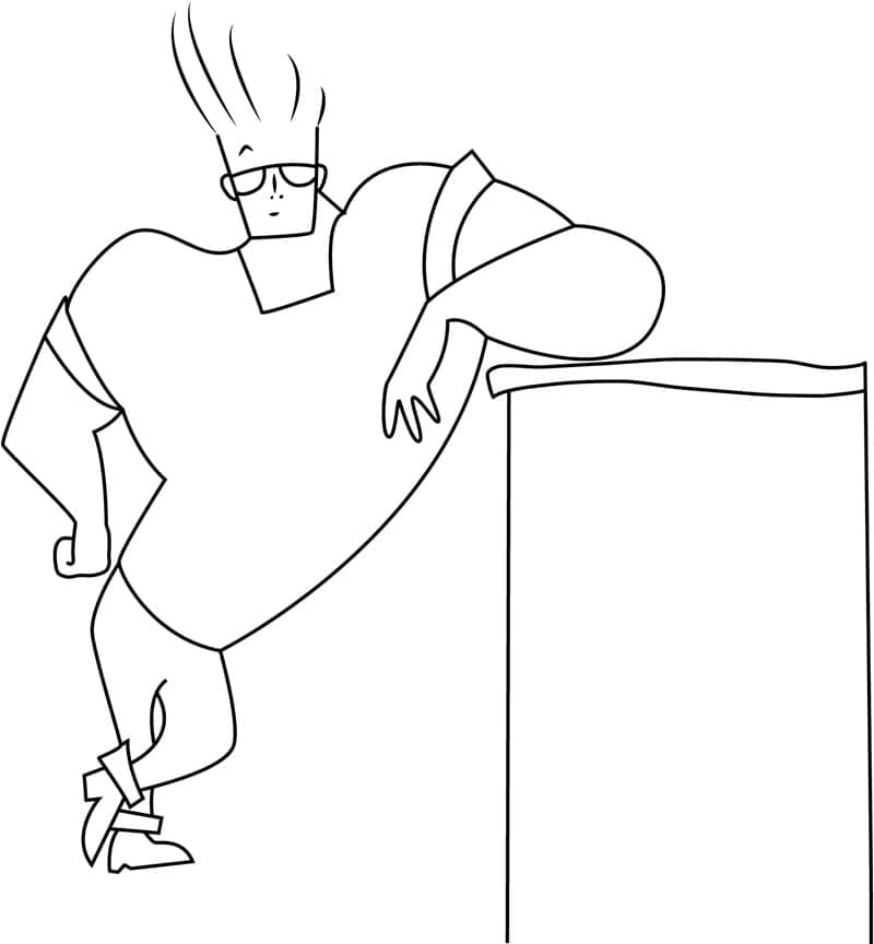 Desenho deJohnny Bravo 2 para colorir