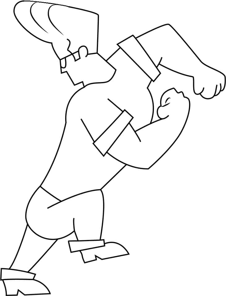 Desenho deJohnny Bravo 3 para colorir