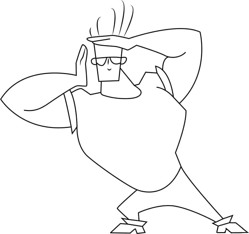 Desenho deJohnny Bravo 5 para colorir