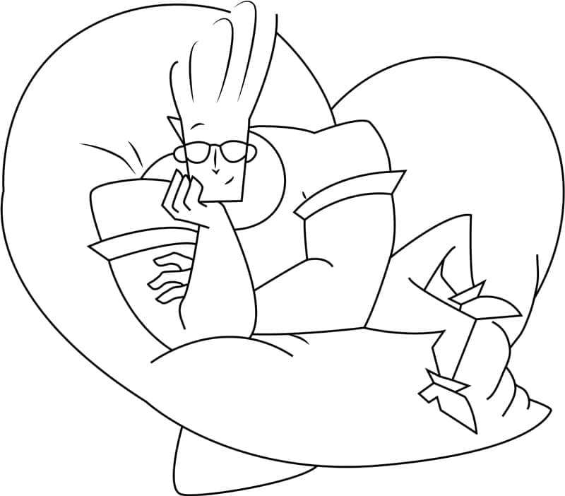 Desenho deJohnny Bravo 6 para colorir