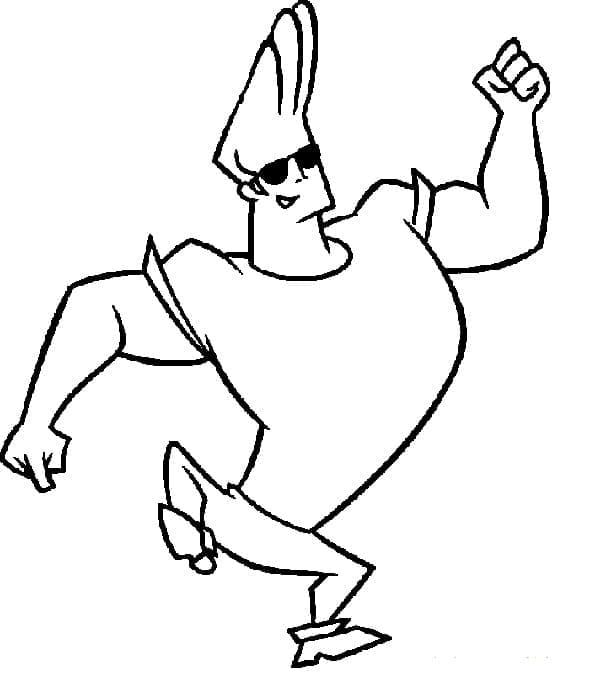 Desenho deJohnny Bravo 8 para colorir