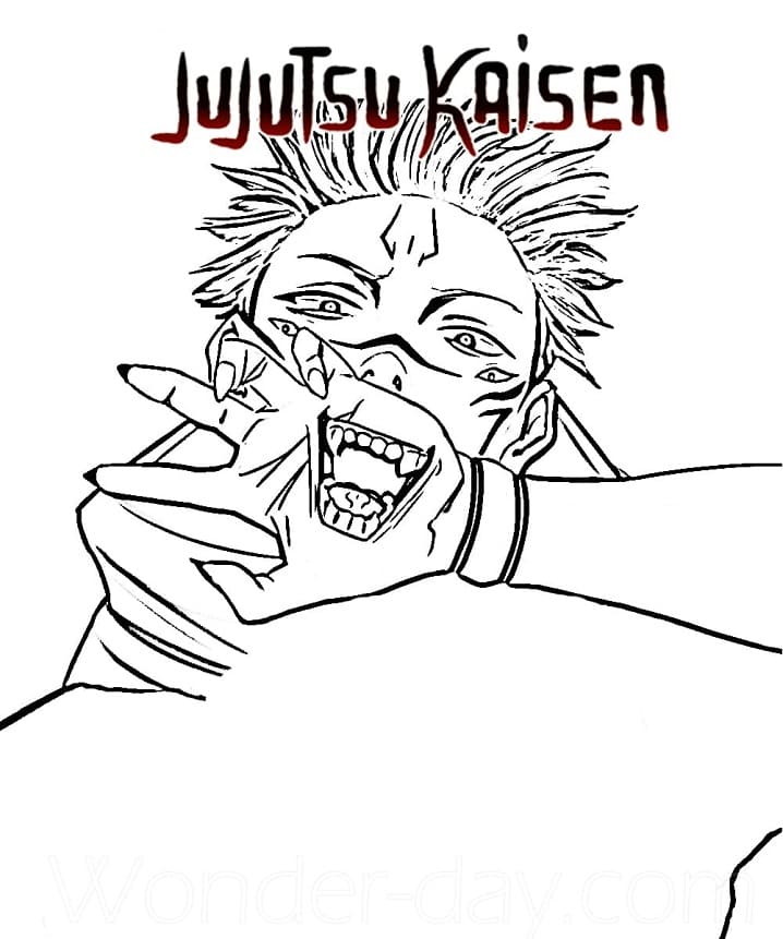 Desenho deJujutsu Kaisen 9 para colorir