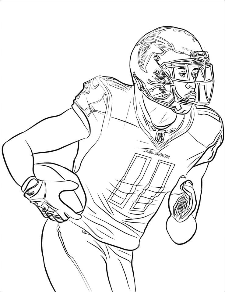 Desenho deJulio Jones para colorir