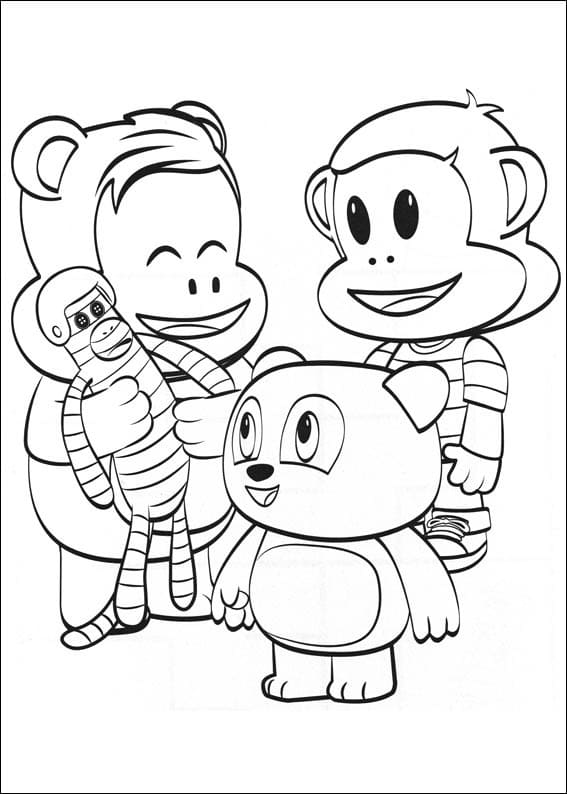 Desenho deJulius Jr. e Amigos para colorir