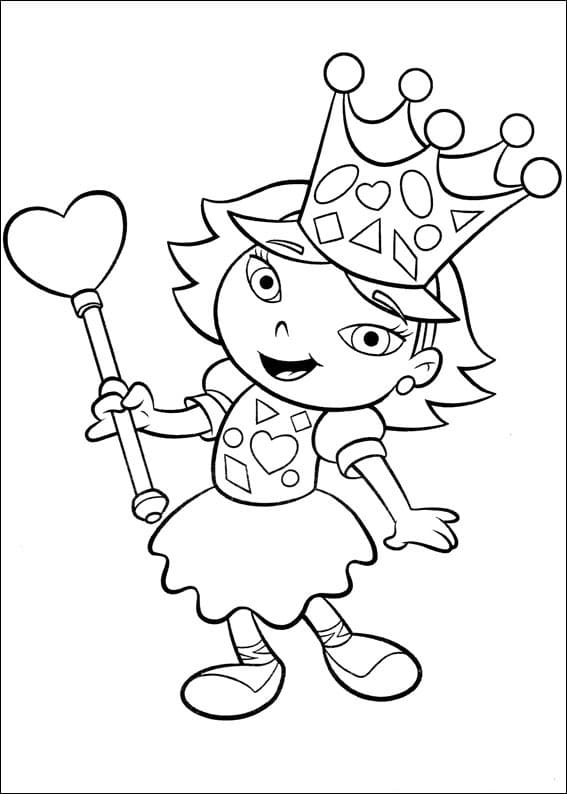 Desenho deJune de Mini Einsteins para colorir