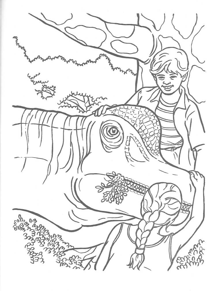 Desenho de Jurassic Park 10 para colorir