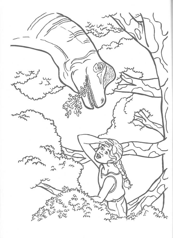 Desenho de Jurassic Park 11 para colorir