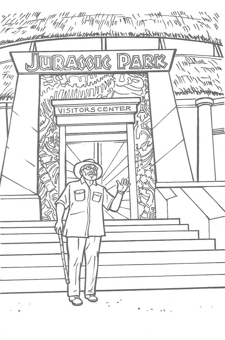 Desenho de Jurassic Park 12 para colorir