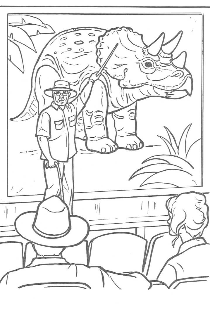 Desenho de Jurassic Park 14 para colorir