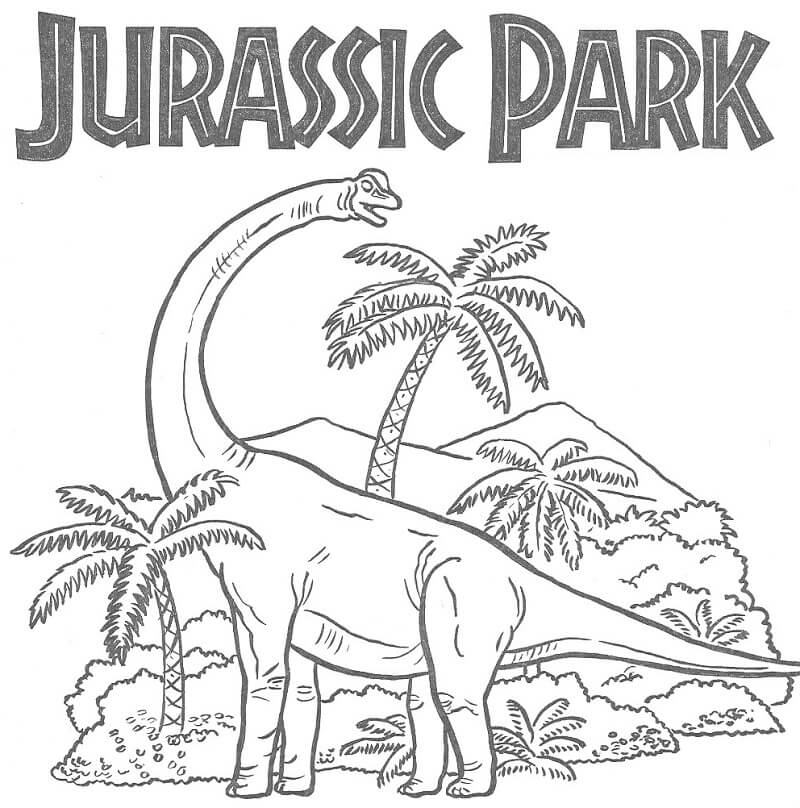 Desenho deJurassic Park 7 para colorir