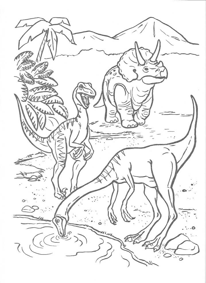 Desenho de Jurassic Park 8 para colorir