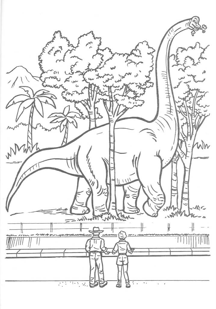 Desenho de Jurassic Park 9 para colorir